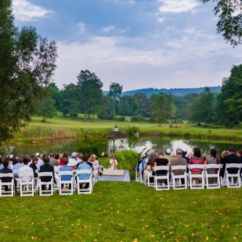 Outdoor bar mitzvah in meadow