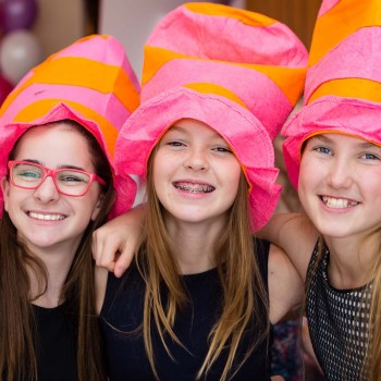Bat mitzvah party hats