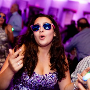 Bat mitzvah girl crooning