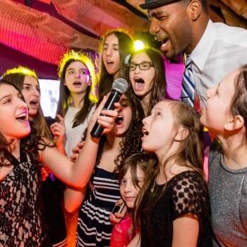 Singing their hearts out at bar mitzvah