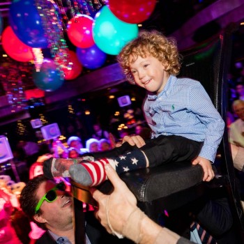 Little brother at bar mitzvah