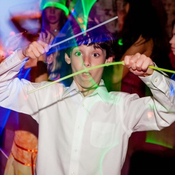 Light show at bat mitzvah