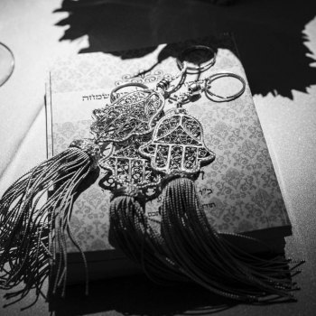 Bat mitzvah table and relics