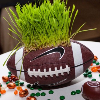 Bar mitzvah football centerpiece