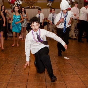 Bar mitzvah boy makes a run for it