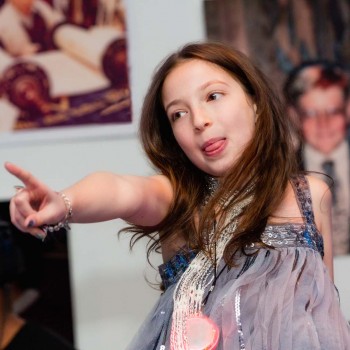 Bar mitzvah sibling sings