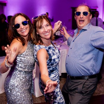 Dancing bat mitzvah guests