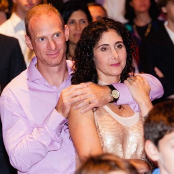 Proud parents watch mitzvah montage