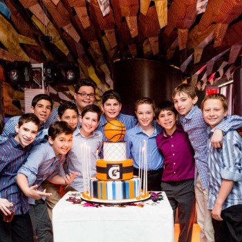 Basketball buddies at bar mitzvah