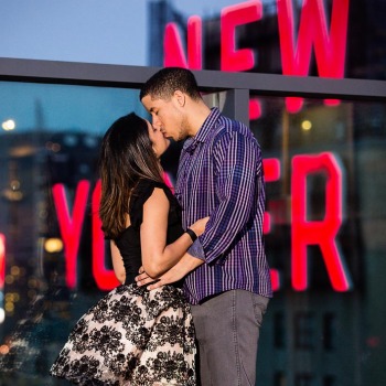 Engaged at the New Yorker Magazine flagship