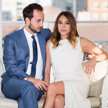 Formal engagement portrait