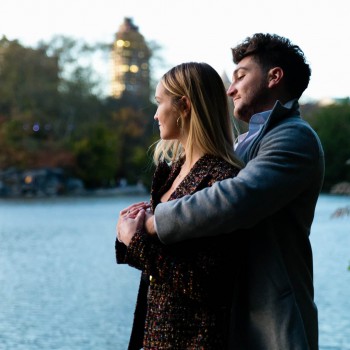 Engaged in Central Park