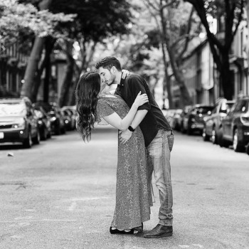 Prospect Park engagement photo