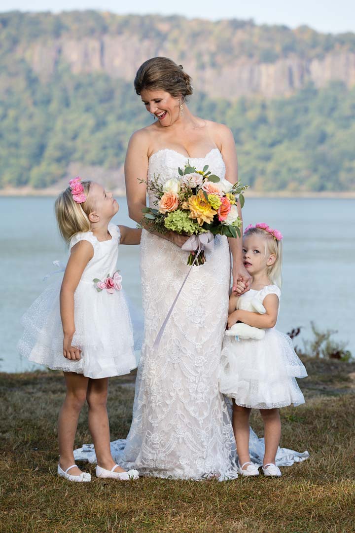 Bride-and-flower-firls