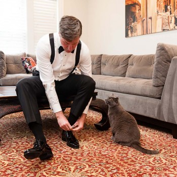 Groom-and-cat-get-ready