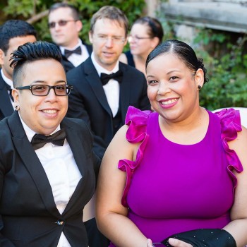 Wedding-guests-await-the-ceremony