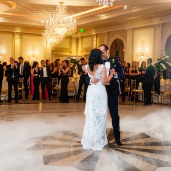 First dance as guests look on