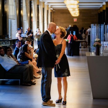 Before the wedding at NY City Hall in Manhattan
