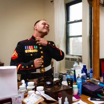 Best man getting ready