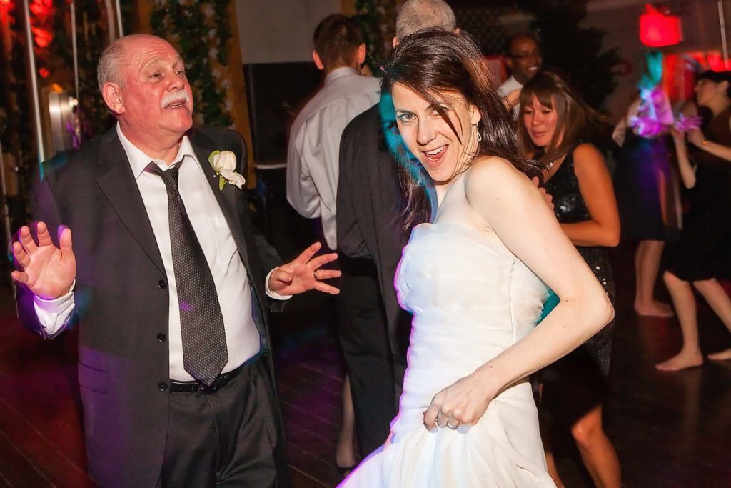 Bride dancing with her father